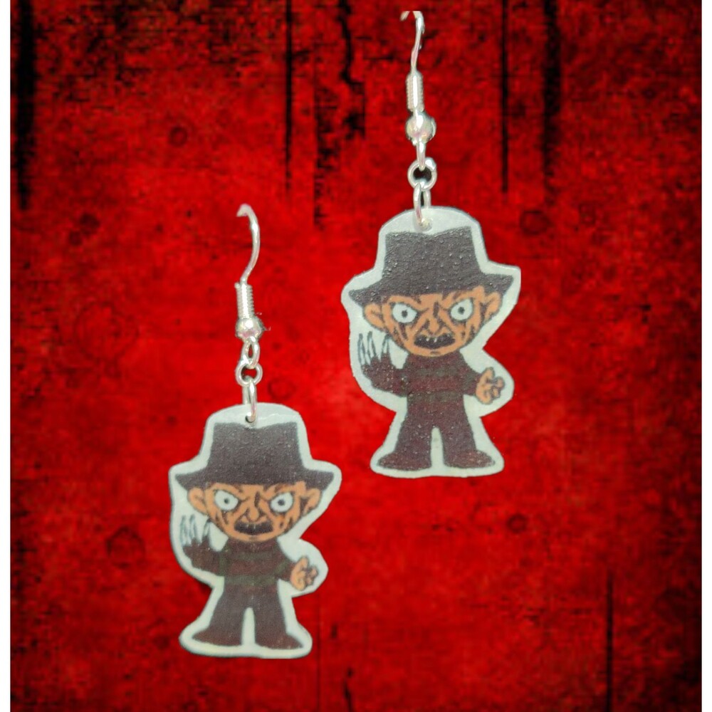 Nightmare on Elm Street Freddy Earrings